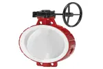 PTFE seat butterfly valve